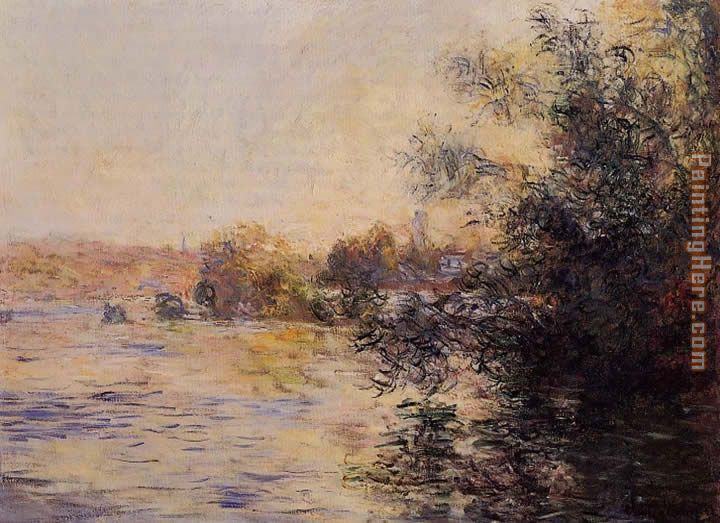 Evening Effect of the Seine painting - Claude Monet Evening Effect of the Seine art painting